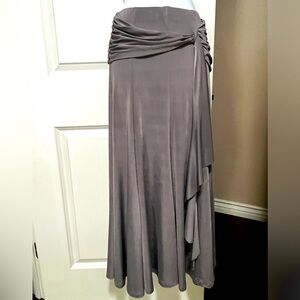 Flared A-line MIDI skirt - solid gray 35 inches long and
Waist 28-29 inches